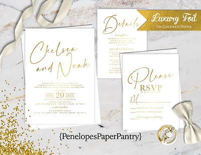 Luxury Vellum Quinceanera Invitations with Gold Foiled