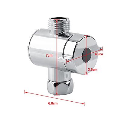 Plastic Diverter Valve Shower Head Faucet Adapter Connector Bathroom  Durable