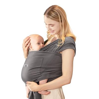 Momcozy Baby Wrap Carrier, Easy to Wear Infant Carrier Slings, Lightweight  Hands Free Baby Sling, Adjustable Baby Carriers for Newborn to Toddler 8-35  lbs, Grey - Yahoo Shopping