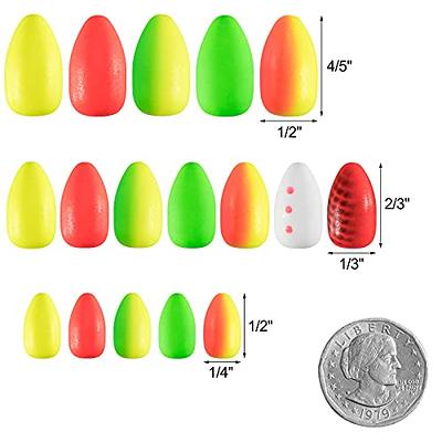 Dr.Fish 30 Pack Oval Foam Floats Trout Floats Fishing Rig Floats Pompano  Walleye Catfish Crawler Harness Bead Stopper Sinker Stops Yellow 0.37X0.65  in - Yahoo Shopping