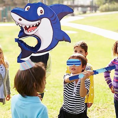 Whaline Shark Pinata Blue Shark Shaped Pinata Summer Ocean Under the Sea Birthday  Party Decor with Bat Blindfold Confetti for Kids Shark Birthday Baby Shower  Party Game Supplies, Funny Style - Yahoo