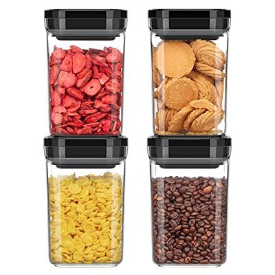 MR.Siga 2 Pack Airtight Cereal Dispenser Set, Plastic Cereal