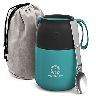 Stainless Steel Lunch Box Drinking Cup with Spoon Food Thermos Insulated  Soup