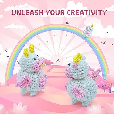 Chiikimu Crochet Kit for Beginner with Beginner Easy Yarn, Beginner Crochet  Kit for Adults Kids with Step-by-Step Video Tutorial, Learn to Crochet  Animal, Flying Cow (40%+ Yarn Content) - Yahoo Shopping