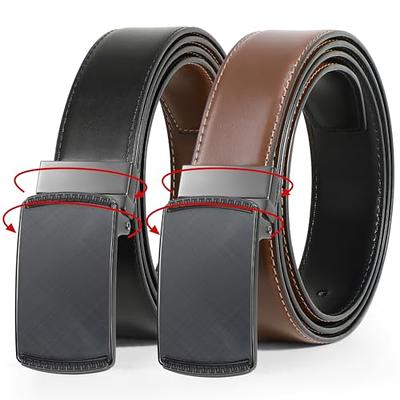 Coipdfty Full Grain Cowboy Belts for Men Belts Leather Ratchet