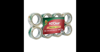 Duck HD Clear Heavy Duty Packing Tape with Dispenser, 1.88 in x 22.2 yd,  Clear, 1 Roll