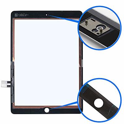  Touch Screen Digitizer for iPad 7 2019 7th Gen 10.2 A2197  A2198 A2200 Front Glass Replacement with Pre-Installed Adhesive (Without  Home Button,not Include LCD) + Tools (Black) : Electronics