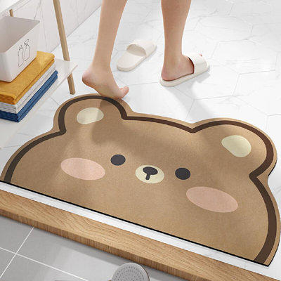 New Arrival Quick Dry Water Absorption Bathroom Mat, Non-slip