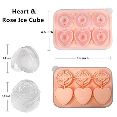 Moocorvic Rose Ice Cube Mold Silicone Ice Molds Fun Shapes Ice