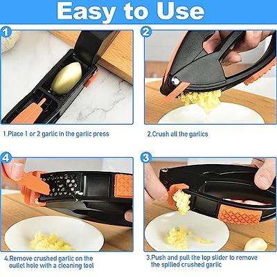 Manual Garlic Press Multi-function Garlic Chopper Crusher Fruits