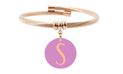 Initial Letter Gold Bracelet | Custom Bracelets Y