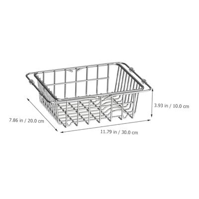 KitchenAid Compact Stainless Steel Dish Rack, 16.06-Inch, Black