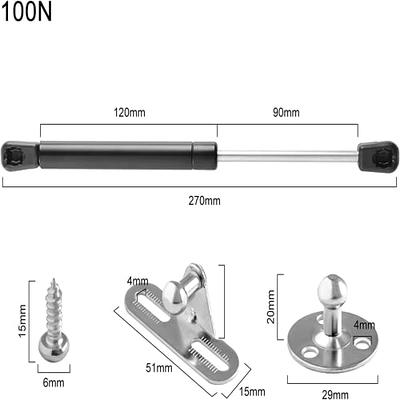 10in Gas Struts For Cabinets Heavy Lid