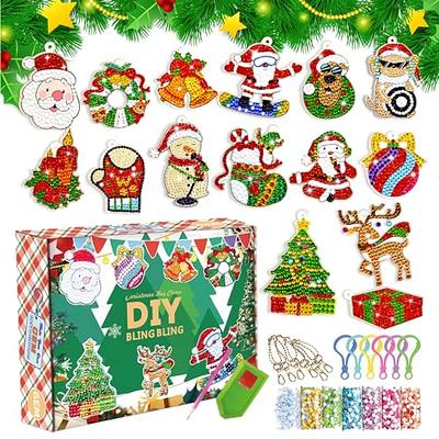  20 Pcs Snowflake Christmas Diamond Painting Keychains Double  Sided DIY Diamond Art Painting Hanging Ornaments Winter 5d Diamond Painting  Hanging Kits Decor for Adults Holiday Party Supplies Craft