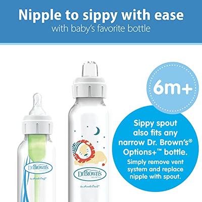 Dr. Brown's® Milestones™ Narrow Sippy Spout Bottle with Silicone Handles, 8  oz/250 mL