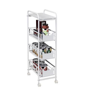 Honey-Can-Do - 15-Drawer Metal Rolling Storage Cart - White