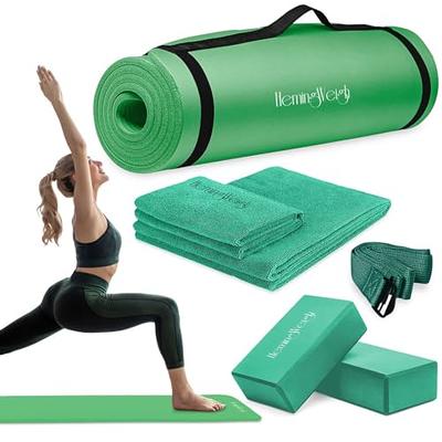 Heathyoga Rubber Yoga Mat Non Slip Unbeatable Wet-Grip ProGrip