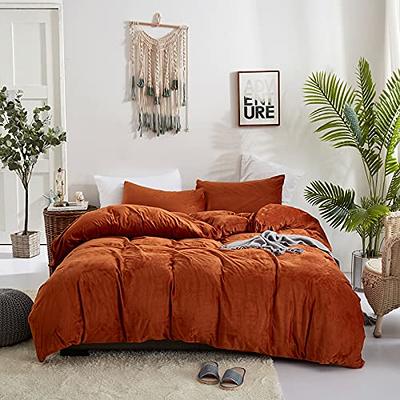 rusty orange bed sheets