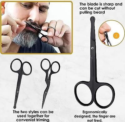 Eyebrow Scissors for Women and Men, Grooming Lash Beauty Scissors with  Curved and Rounded Safety Tip Eyebrow Trimmer Scissors With Brush, Tijeras  Para Cejas, Professional Black coated Trimming Scissor - Yahoo Shopping