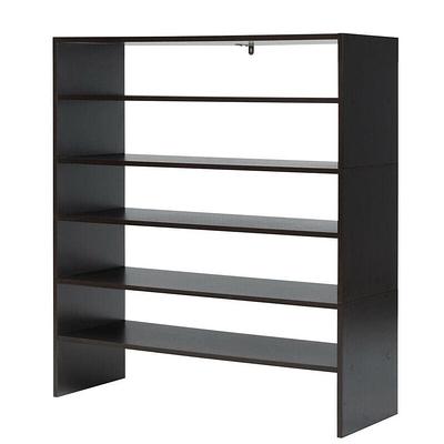 45.28 H 36-Pair 1-Tier Gray Fabric Shoe Rack