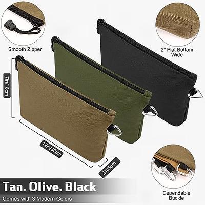 Portable Leather Tool Bag- Tan