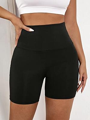 MakeMeChic Women's Wide Waistband High Waisted Workout Gym