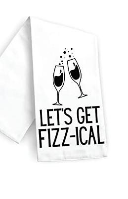 Wine Gift Wine Glasses Funny Dish Towels for Hostess Bar 