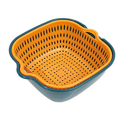 8.2 Quart Strainers and Colanders Bowl Set, Multifunctional Double