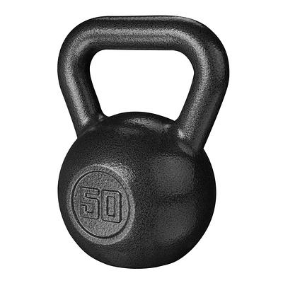 Athletic Works 24KG Kettlebell, Durable Black Hammertone Finish