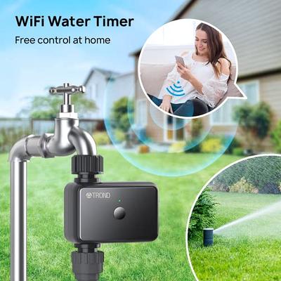 TROND WiFi Sprinkler Timer, Smart Water Hose Timer with 2 Watering Modes,  Automatic Rain Delay, Irrigation System Controller, Waterproof, APP & Voice  Control, Faucet Timer for Outdoor Garden Yard Lawn - Yahoo Shopping