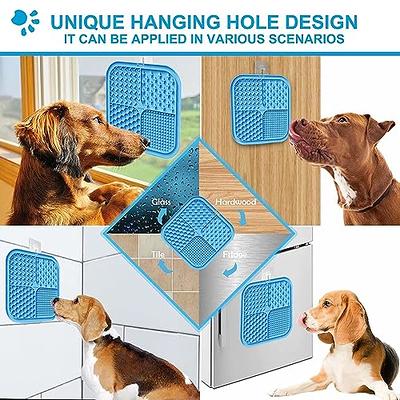 Lesipee Licking Mat for Dogs & Cats 2 Pack, Slow Feeder Lick Pat