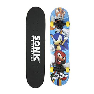 Sonic The Hedgehog 31 inch Skateboard, 9-ply Maple Desk Skate Board for  Cruising, Carving, Tricks and Downhill - Yahoo Shopping