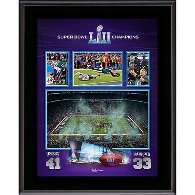 Philadelphia Eagles Super Bowl LII Champions Black Framed Jersey Logo  Display Case