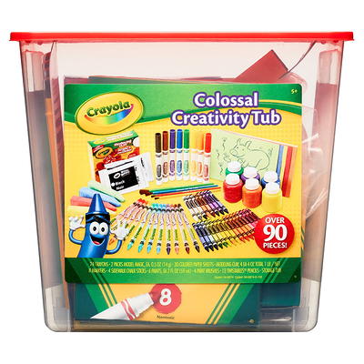 Crayola Creativity Tub, Art Set, 102 Pcs, Toys for Kids, School