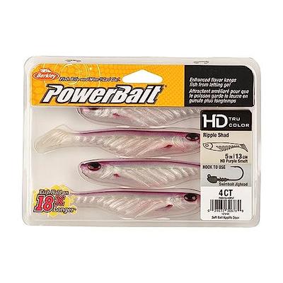 Berkley PowerBait Ripple Shad Fishing Soft Bait, HD Purple Smelt, 4 -  Yahoo Shopping