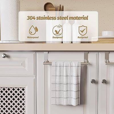 Over Cabinet Door Stainless Steel Towel Rack