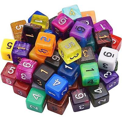 Dice 6-sided in 6 Colors