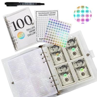 100 Envelope Challenge Budget Planner, $5,050 Money Saving Cash Challenge  Book