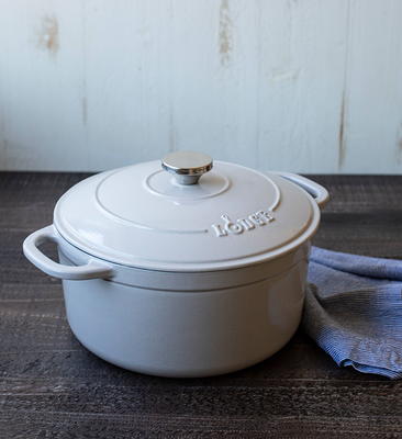 Lodge Cast Iron 6 Quart Enameled Cast Iron Dutch Oven in Indigo