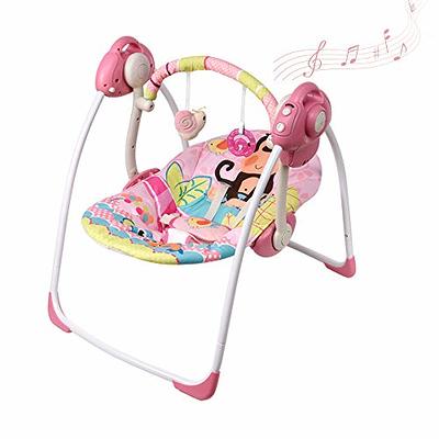 BABY JOY Baby Swings for Infants, Portable Rocker w/ 5 Swing