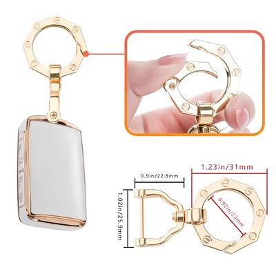 YHC gold key ring key chains women and men for car keys Universal Keychains  Holder Clip with designer keychain