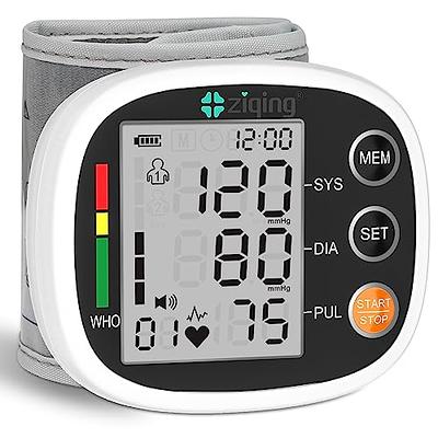 Meraw Blood Pressure Monitor Adult Cuff, Blood Pressure Cuff Monitor Wrist,  Blood Pressure Machine Home Use 5.3-8.5 Irregular Heartbeat Monitoring