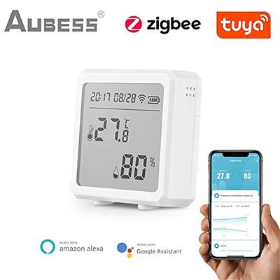 eMylo Smart Wireless ZigBee Thermometer Hygrometer ZigBee Digital  Thermometer Hygrometer Sensor for Home, Temperature and Humidity Sensor