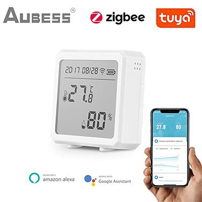 AUBESS Tuya ZigBee Temperature & Humidity Sensor for Smart Home Automa