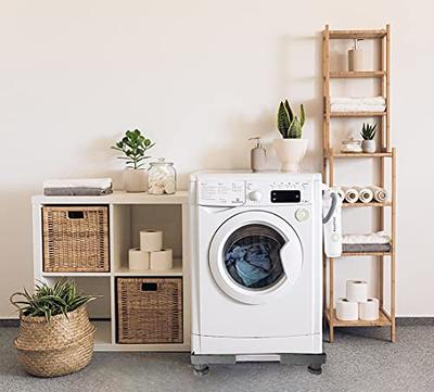 Mini Fridge Stand,Adjustable Base for Washer and Dryer with 4