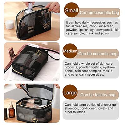 ALEXTINA Large Capacity Travel Cosmetic Bag - Portable Makeup Bags