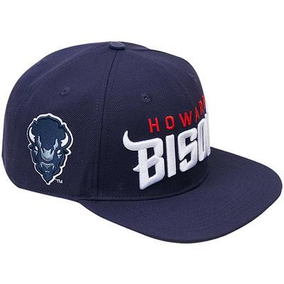 Howard Bison Pro Standard Evergreen Wool Snapback Hat - White