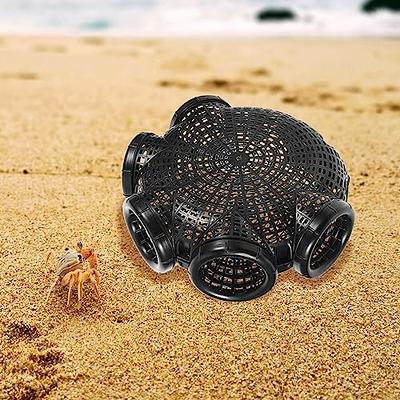 WEISGJA Portable Fishing Bait Trap, Folded Fishing Net Collapsible Net Cast Cage with Zipper, Octagonal Fishing Net Cage for Minnows,Lobster