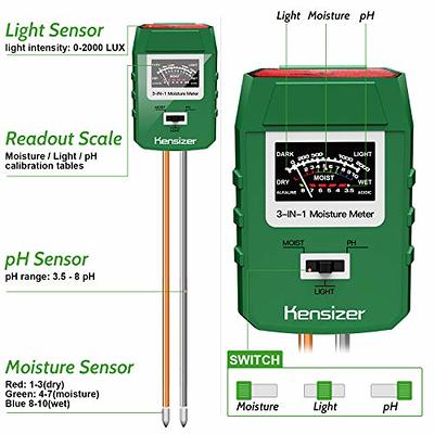 1 Soil Ph Meter Sensor Meter, Water Monitor Hydrometer Plant