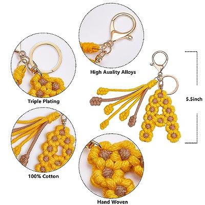 Suweibuke Cute Beige Key Chains for Women Girls, Initial Letter Keychains  with White Tassel, Charms for Key Handbags Backpacks (M) - Yahoo Shopping